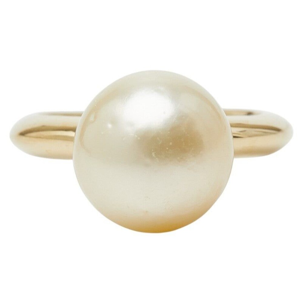 Unbranded South Sea Pearl 18K Yellow Gold Ring White